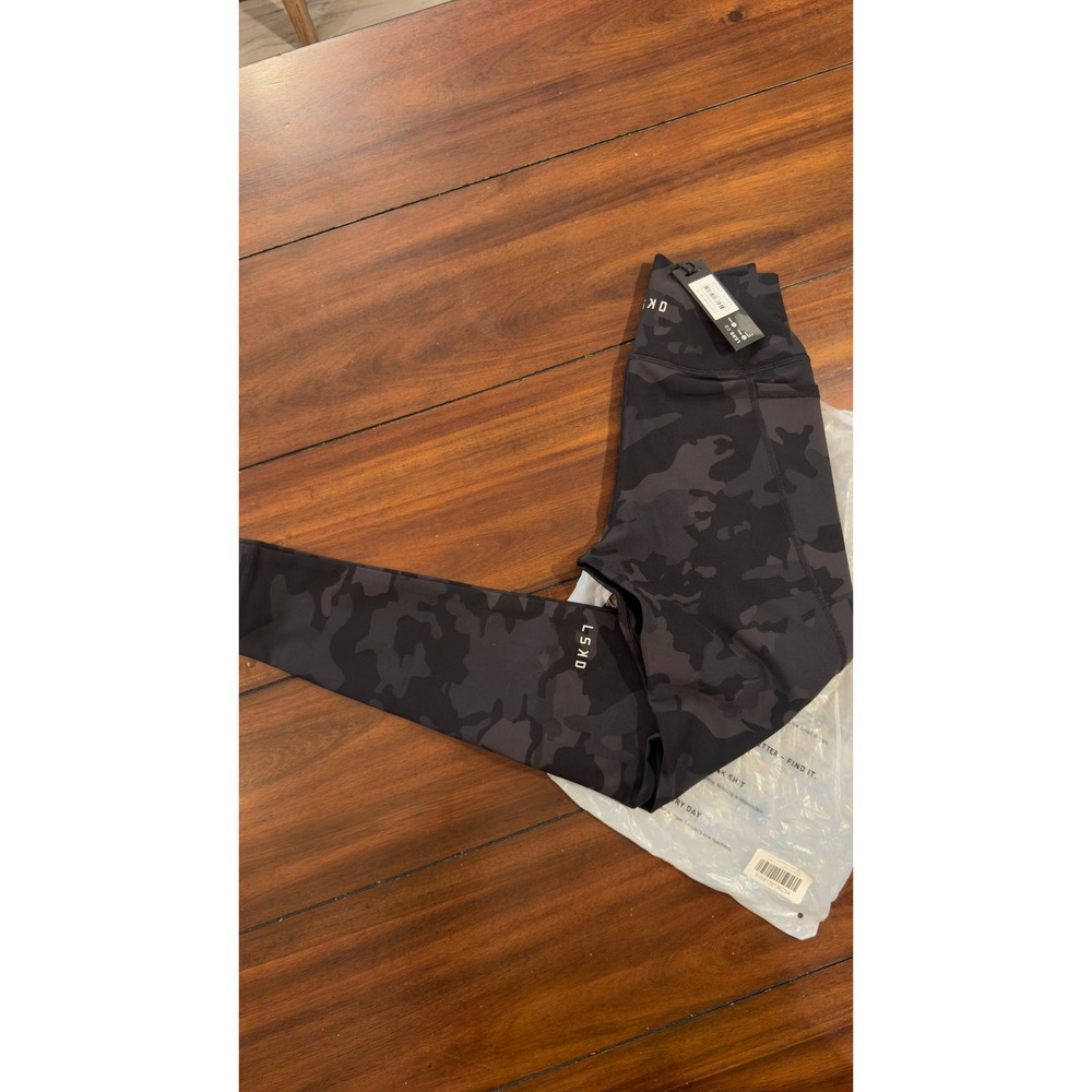 LSKD Fusion Full Length Tight Black Camo High Waisted Leggings WTGH0008P 2XS NWT - Picture 10 of 16